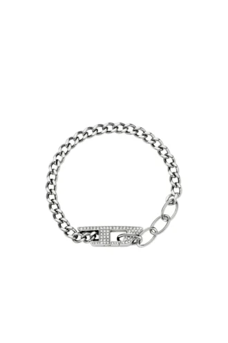 dx1627040 smycken Armband i rostfritt stål med glittrande kedja