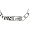dx1627040 smycken Armband i rostfritt stål med glittrande kedja
