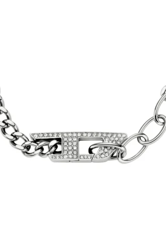 dx1627040 smycken Armband i rostfritt stål med glittrande kedja