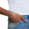 dx1627040 smycken Armband i rostfritt stål med glittrande kedja