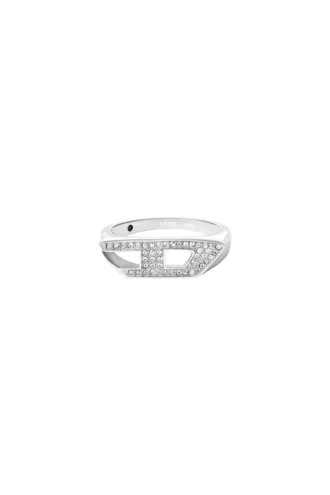dx1629040 smycken Ring i rostfritt stål med glittrande signet