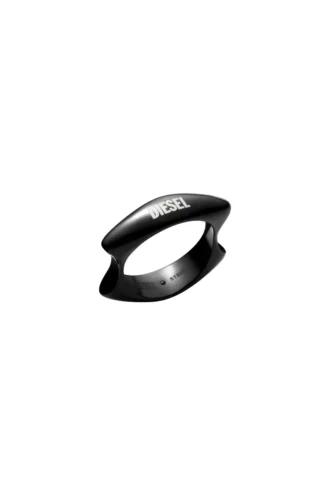dx1632001 smycken Svart ring i rostfritt stål