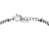 dx1634931 smycken Tvåfärgat armband i rostfritt stål