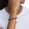 dx1634931 smycken Tvåfärgat armband i rostfritt stål