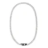 dx1636931 smycken Tvåfärgat halsband i rostfritt stål