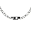 dx1636931 smycken Tvåfärgat halsband i rostfritt stål