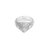 dx1659040 smycken Ring i silverfärgad mässing