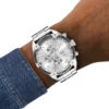 dz4677 Diesel Spiked Chronograph rostfritt stålklocka