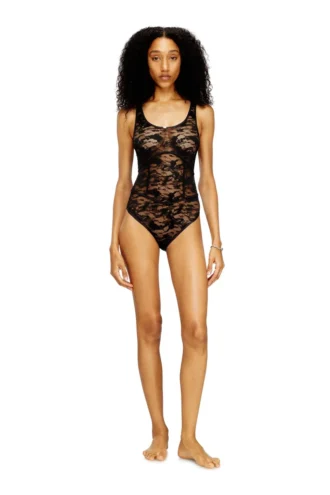 ezzy-utlt Nylonbodysuit med spetsdesign