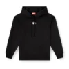 f-buxt-hood-od Hoodie med Oval D-logotyp i metalleffekt