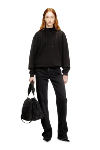 f-normy-hood-od Hoodie i bomull med Oval D-logotyp