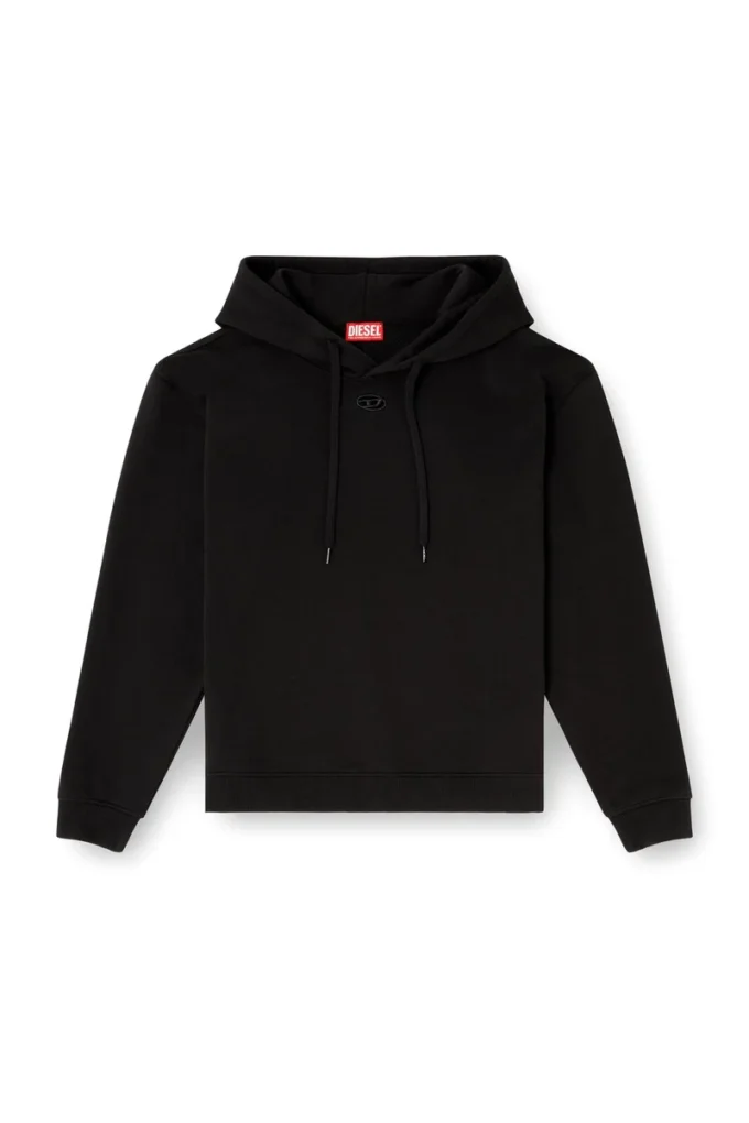 f-normy-hood-od Hoodie i bomull med Oval D-logotyp