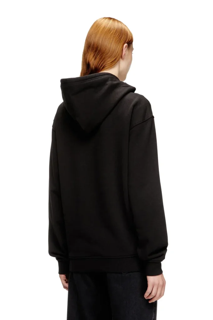f-normy-hood-od Hoodie i bomull med Oval D-logotyp