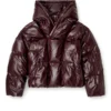 fr-w-myley Pufferjacka med huva i burgundy