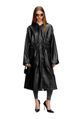 g-lary Distressed utilitarian hooded coat