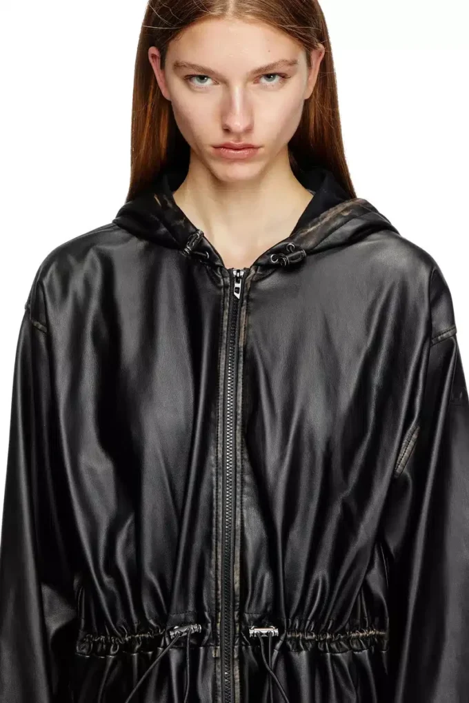 g-lary Distressed utilitarian hooded coat g-lary Distressed utilitarian hooded coat