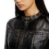 g-lobe Kort bikerjacka i slitna look