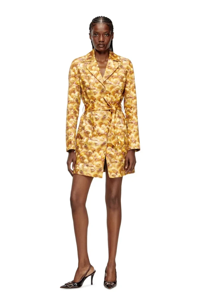 g-oji Trenchcoat med anka-tryck