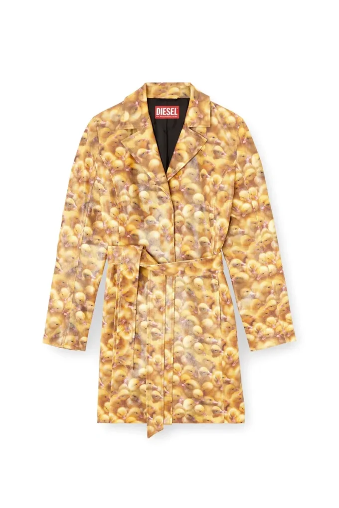g-oji Trenchcoat med anka-tryck