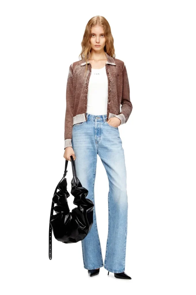 grab-d hobo l Grab-D L-Stor skrynklig hobo-väska i glänsande PU