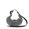 grab-d hobo s Grab-D S-Small skrynklig hobo-väska i kristallfärgad denim
