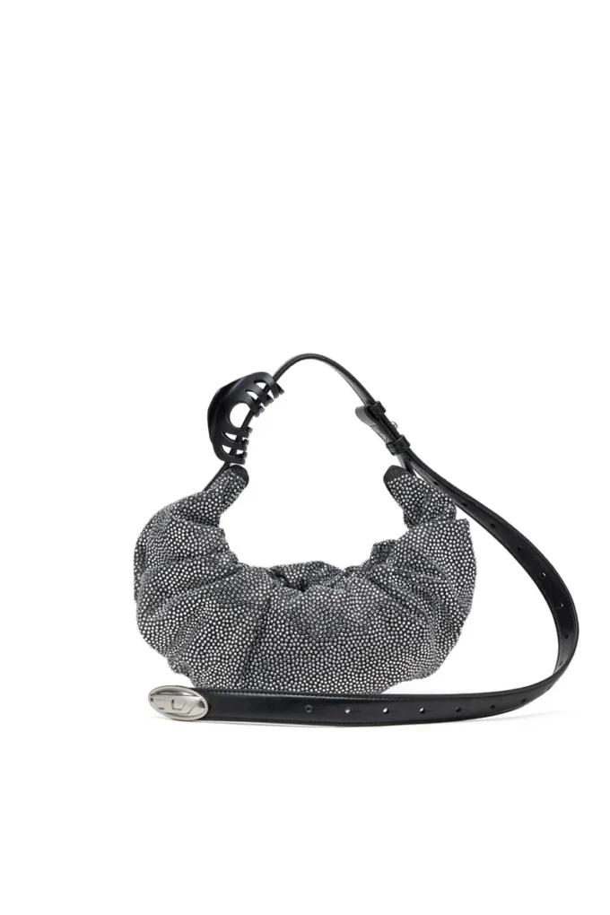 grab-d hobo s Grab-D S-Small skrynklig hobo-väska i kristallfärgad denim
