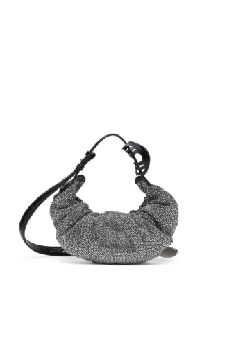 grab-d hobo s Grab-D S-Small skrynklig hobo-väska i kristallfärgad denim