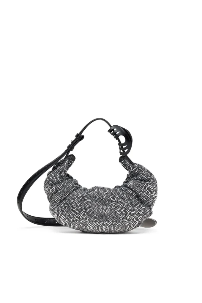 grab-d hobo s Grab-D S-Small skrynklig hobo-väska i kristallfärgad denim