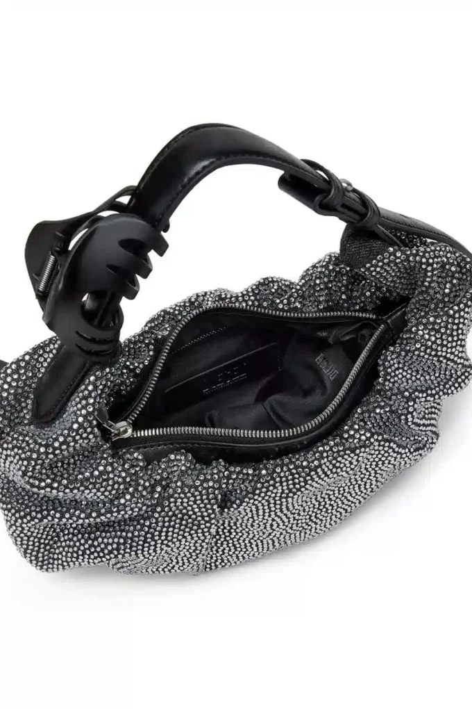 grab-d hobo s Grab-D S-Small skrynklig hobo-väska i kristallfärgad denim