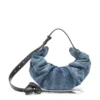 grab-d hobo s Grab-D-Small skrynklig hobo-väska i behandlad denim grab-d hobo s Grab-D-Small skrynklig hobo-väska i behandlad denim