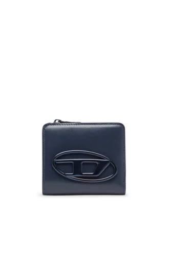 holi -d bi fold zip l Läderkortfodral med dragkedja
