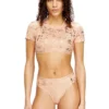 irma-gft Kort T-shirt med metallic-effekt irma-gft Kort T-shirt med metallic-effekt