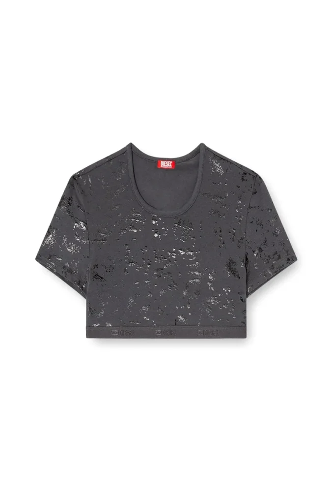 irma-gft Kort T-shirt med metallic-effekt irma-gft Kort T-shirt med metallic-effekt