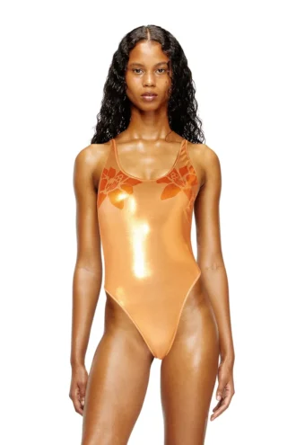 ivo_nny_swimsuit Metallic baddräkt med lotusmönster