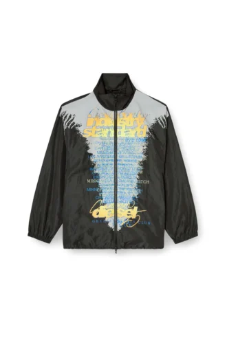 j-erik Tech-jerseyjacka med textprint
