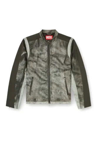 j-evert Bikerjacka i tryckt canvas