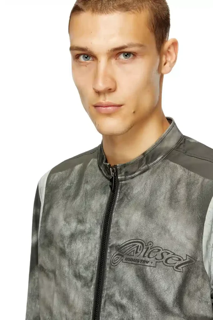 j-evert Bikerjacka i tryckt canvas j-evert Bikerjacka i tryckt canvas