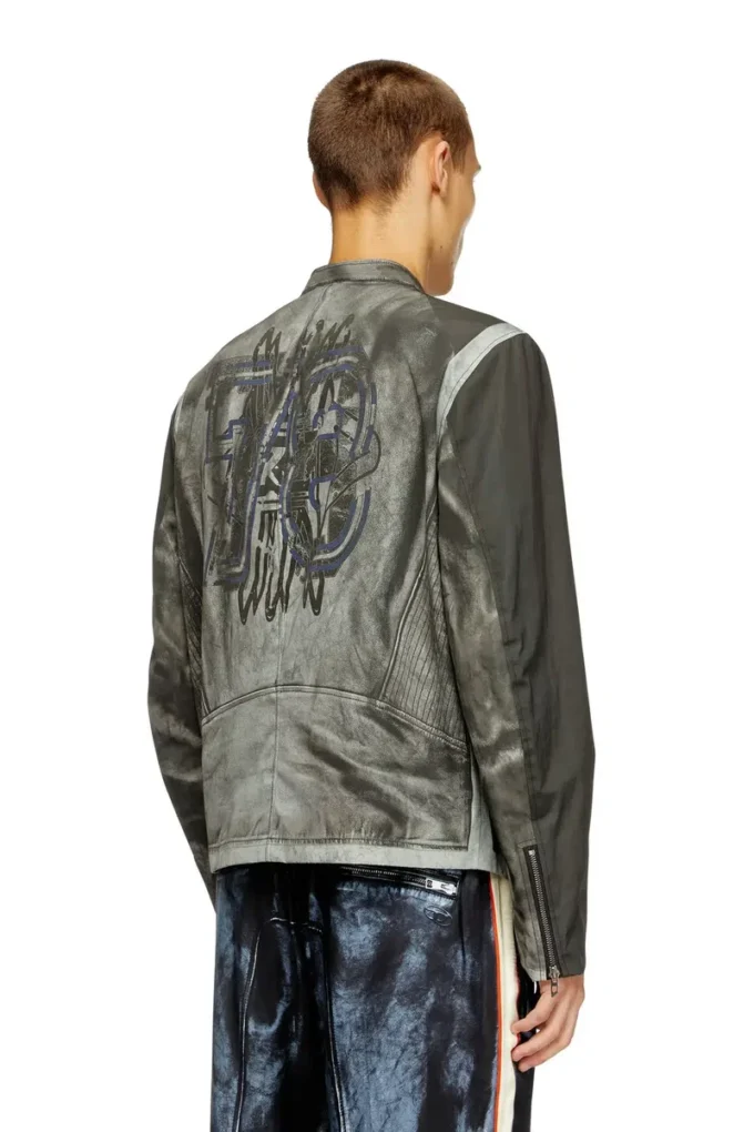 j-evert Bikerjacka i tryckt canvas j-evert Bikerjacka i tryckt canvas
