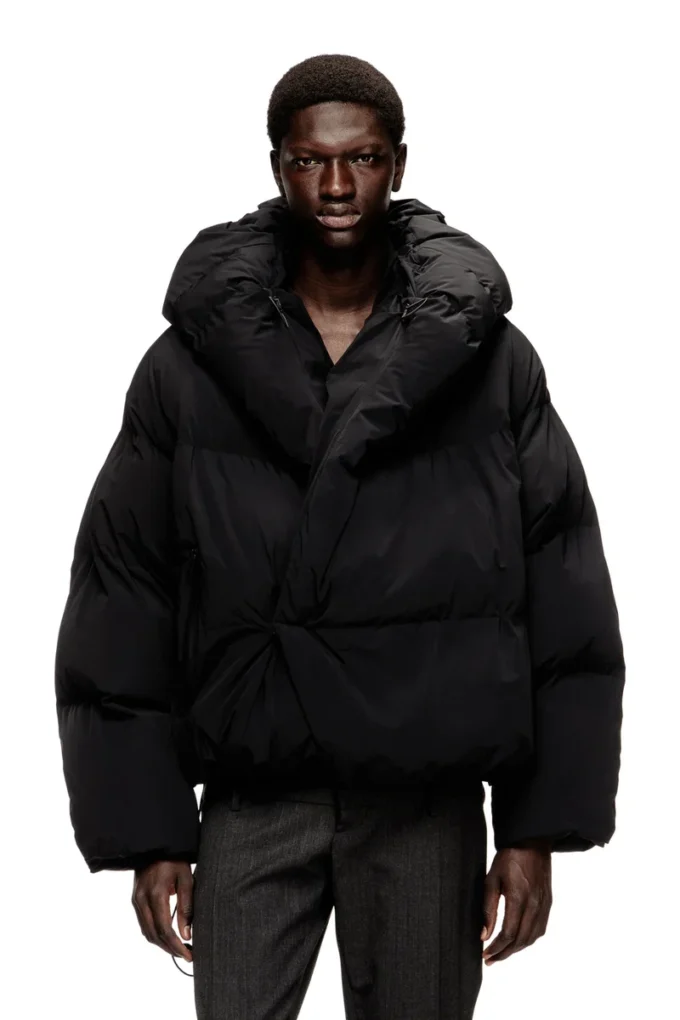 j-scotts-padded-a Pufferjacka i stretchnylon