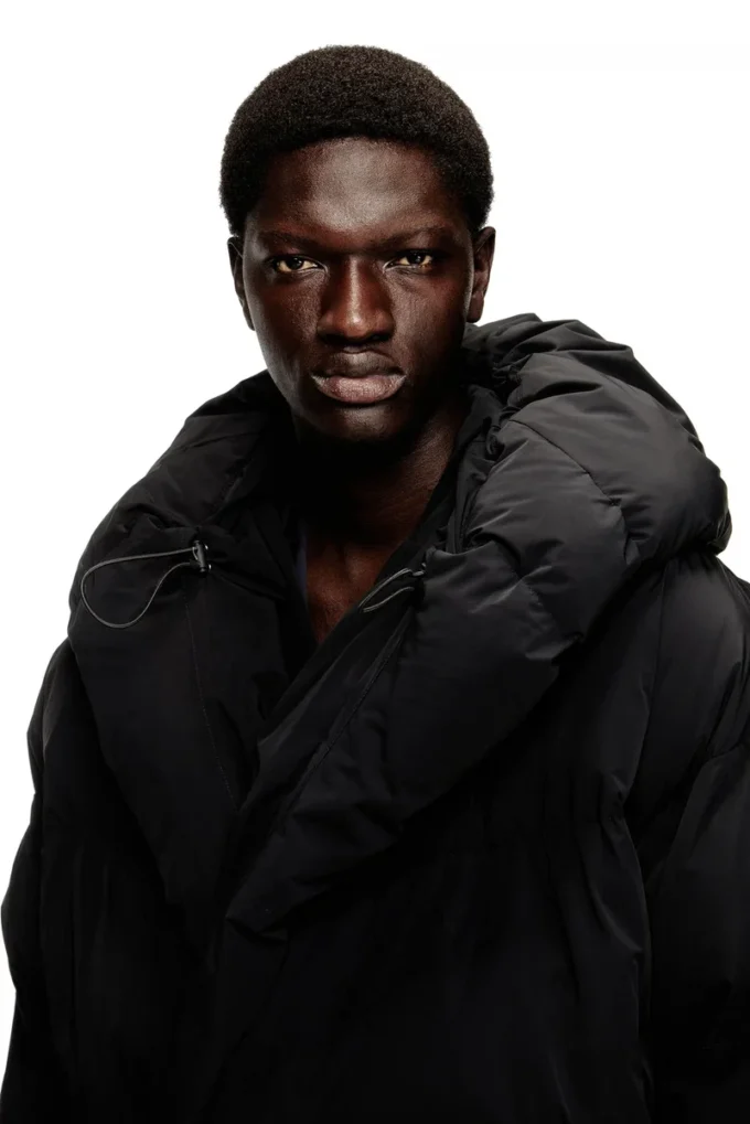 j-scotts-padded-a Pufferjacka i stretchnylon