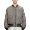 j-type-treat Vadderad bomberjacka med argyle-quiltning j-type-treat Vadderad bomberjacka med argyle-quiltning
