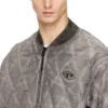 j-type-treat Vadderad bomberjacka med argyle-quiltning j-type-treat Vadderad bomberjacka med argyle-quiltning