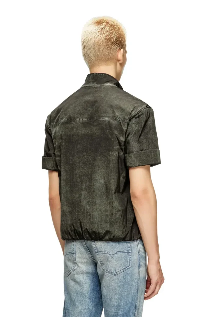 j-valois Kortärmad jacka i nylon med denimeffekt j-valois Kortärmad jacka i nylon med denimeffekt