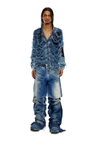k-boboli Sliten indigo V-ringad kofta