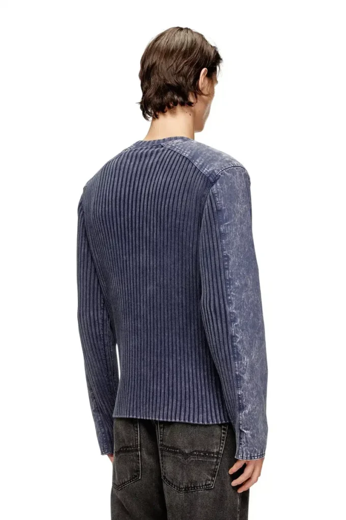 k-matty Cardigan med dragkedja och kontrastpaneler
