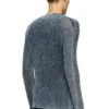k-redram Meshstickad kofta i denimgarn k-redram Meshstickad kofta i denimgarn