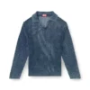 k-squared Öppenstickad polotröja i denimgarn k-squared Öppenstickad polotröja i denimgarn