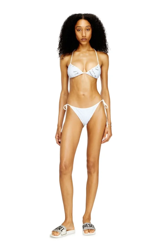 kate-d-core Bikinitopp med grafiskt tryck i hundtandsmönster kate-d-core Bikinitopp med grafiskt tryck i hundtandsmönster