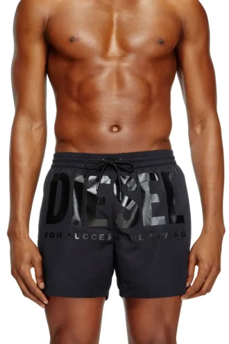 ken-37-d-core Midilånga badshorts med maxi-logotyp