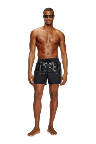 ken-37-d-core Midilånga badshorts med maxi-logotyp
